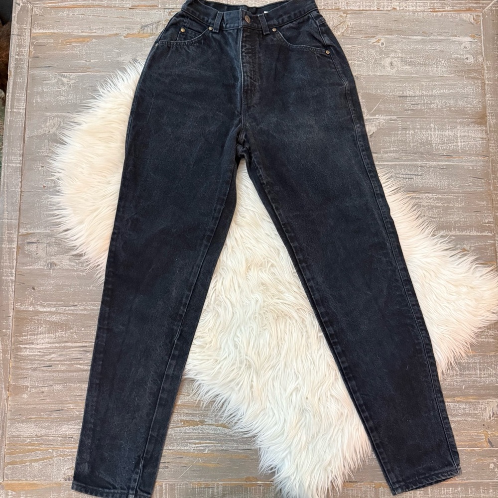 Vintage Levi’s High Rise Straight Leg Black Jeans